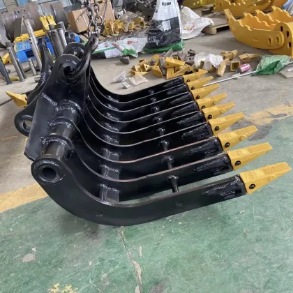 OEM Manufacturer Factory: High-Quality Excavator Landscape Rakes and Root Rakes for Hitachi, Caterpillar (Cat), and Other Brands