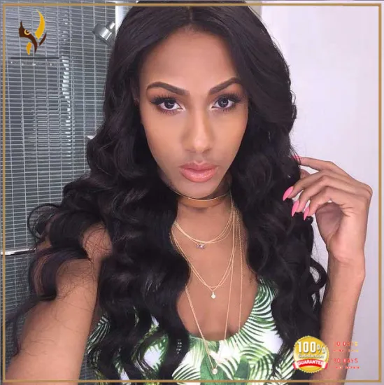 High quality 130% density natural hairline malaysian hair lace wigs