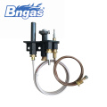 Replacement propane (LP) pilot assembly for gas logs