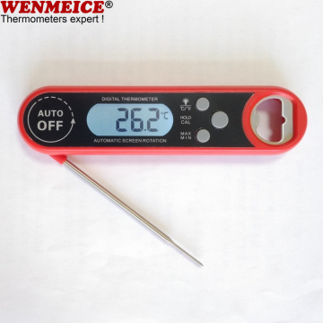 Hot Meat Food Thermometer With Bottle Opener