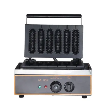 Electric Stainless Steel Waffle Hot Dog & Corn Crisp Maker - 5 Stickers