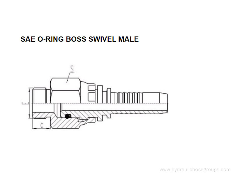 American SAE O-ring Seal Swivel Male 16011SW