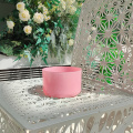 Flamingo Pink Clear Quartz Crystal Singing Bowl