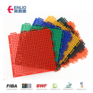 Top quality portable PP interlocking sports floor court tiles for basketball court