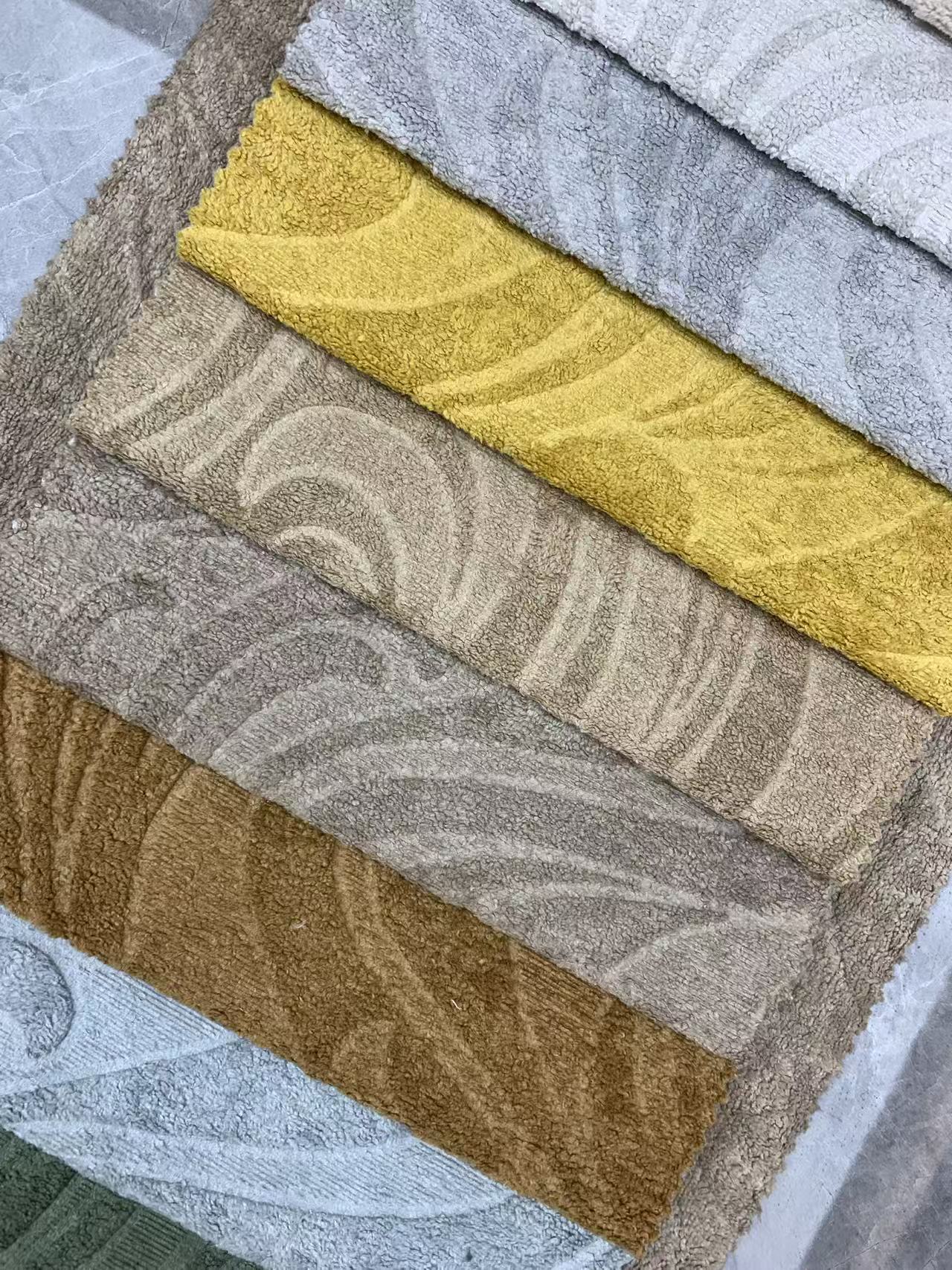 Soft 300G Embossed Velvet Upholstery Fabric for Sofa