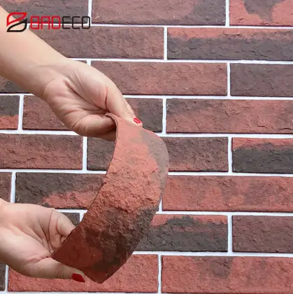 Facade Slate Stone Flexible Clay Wall Cladding Ceramic Ttiles Dry Wall