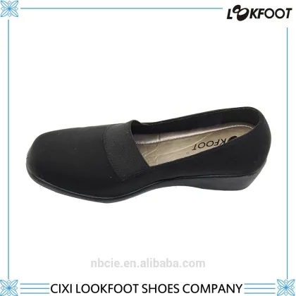 Top quality injection lady low heel dress shoes