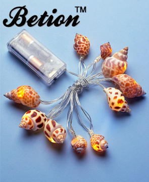 home decorative seashell string lights 10LEDs string lights home decorative led string lights battery operated led string lights