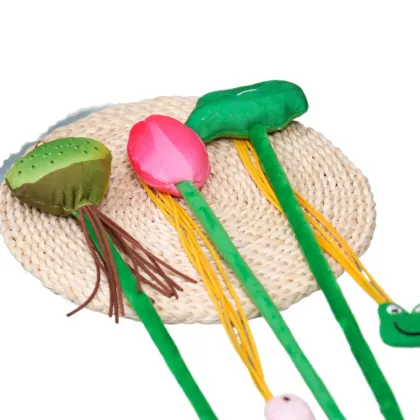 Wholesale Plush Cat Teaser Sticks Manufacturer