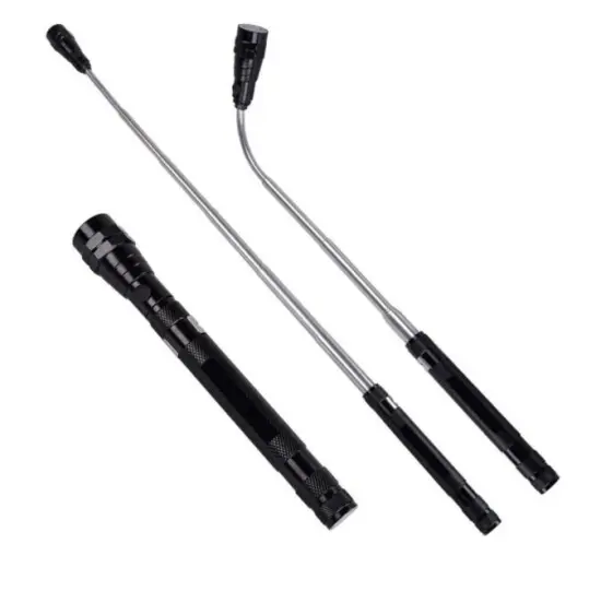 3 LED Flexible Bending Multifunctional Pick-up Tool with Adjustable Light, Telescopic Flashlight and Strong Magnet