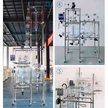 Crystallization Jacketed Glass Reactor 10l To 200l