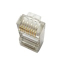 Penjualan Panas Cat7 Konektor STP Penanaman Emas 50U RJ45 CAT7 Connector RJ45 Plug