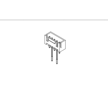 Oblea de 2,50 mm de 180 ° na cinta radial para o conector