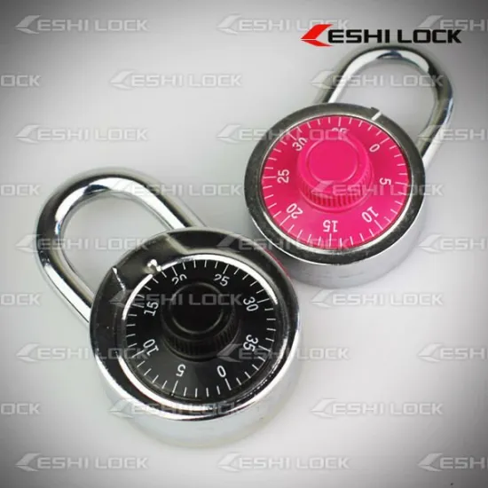 Round Safe Dial Combination Padlock For Locker, Cloakroom, Drawer