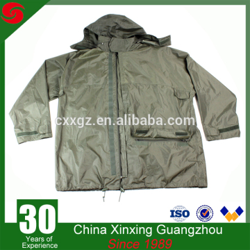 Cheap Military Army Green Polyester Nylon PVC Raincoat Poncho Waterproof Windproof
