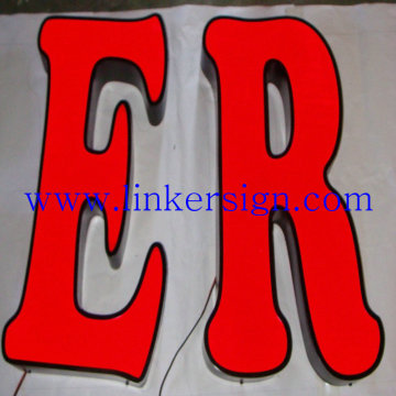 waterproof outdoor illuminated shop front signs