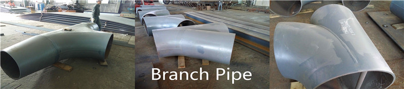 Steel branch pipes fitting