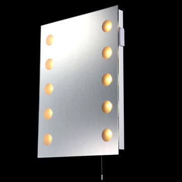 IP44 Light Mirror, Composed of LED or Fluorescent or Halogen Bulbs, Certified by CE, VDE and RoHS