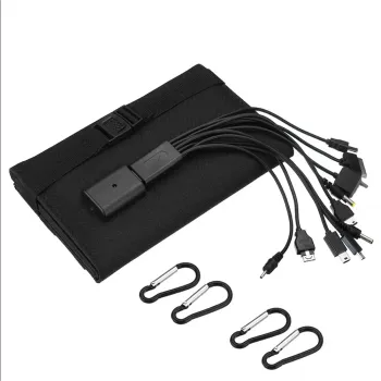 Portable 12W Monocrystalline Silicon Solar Panel Backpack Charger for Outdoor Camping and Hiking