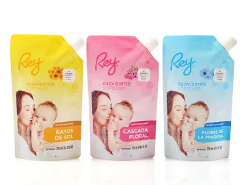 Softener stand up pouch spout packaging bag