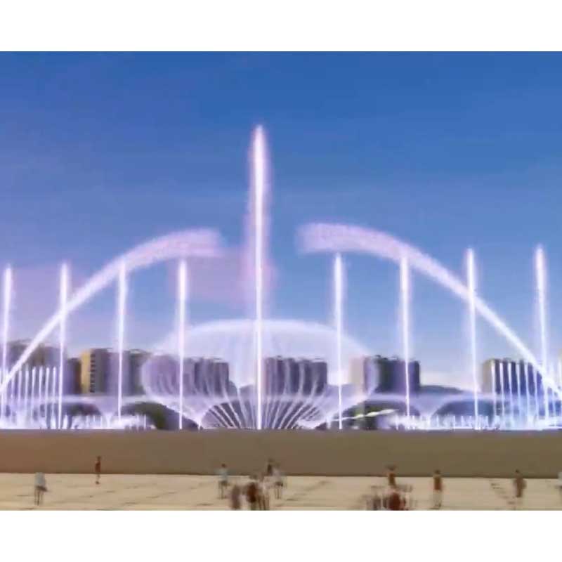 Large Magnificent Outdoor Waterfall Dancing Fountain