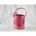 Pink 5L metal watering can