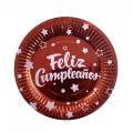 Placa de papel de fiesta Feliz Cumpelaños