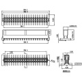 Single-Slot-weibliche H9.3-Board-to-Board-Stecker