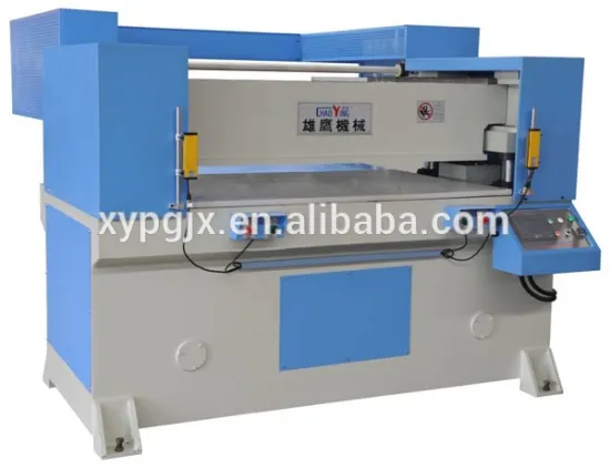CNC receding head beam pu/pvc cutting press/hydraulic leather cutting machine