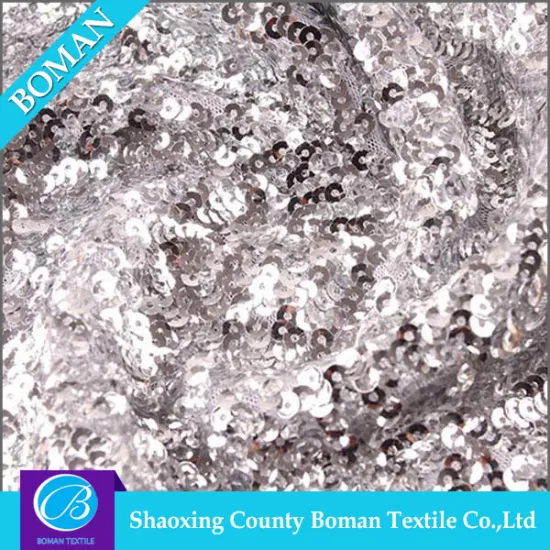 Top selling Dress Polyester embroidery sequin fabric