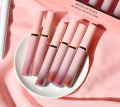 Set di rossetti liquidi dorati a 6 colori rosa rossetto