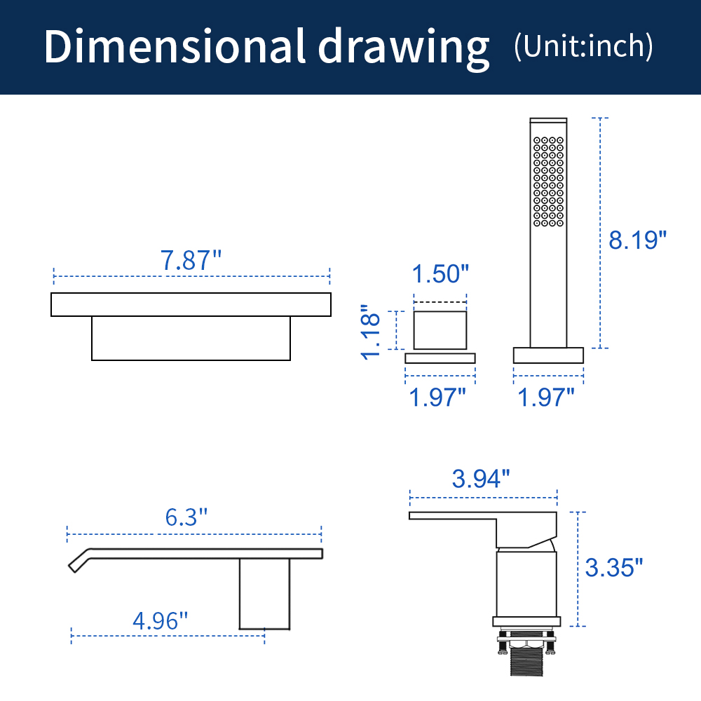 Bathtub faucet 1726b 6