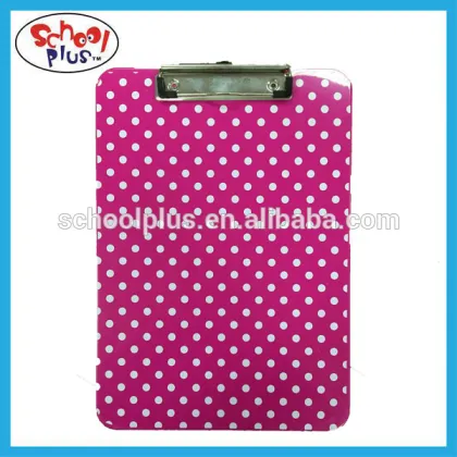 dot design clipboard custom printed clipboard A4 waterproof of clipboard