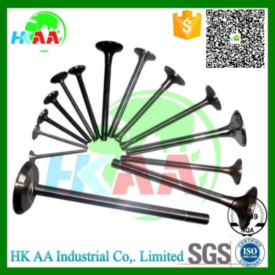 TS16949 certified precision cnc machined stainless steel engine valve by oem design