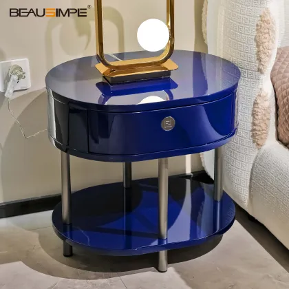 Customizable Bedside Table in Royal Blue