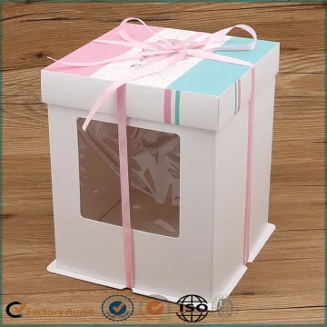 Plain White Cake Boxes With Window