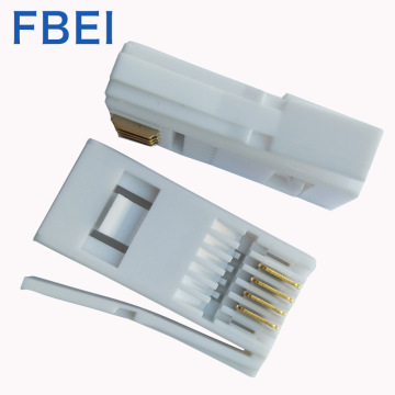 6p4c/6p6c  plug RJ11 connector