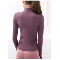 New Ladies Zipper Horse Riding Baselayer Shirts Tops