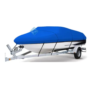 Marine Grade Polyester Trailerable Waterproof Boat Cover - Heavy Duty 600D