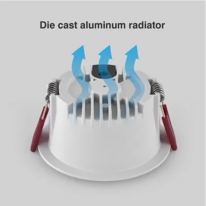 10W Aluminum led downlight OSRAM LIFUD