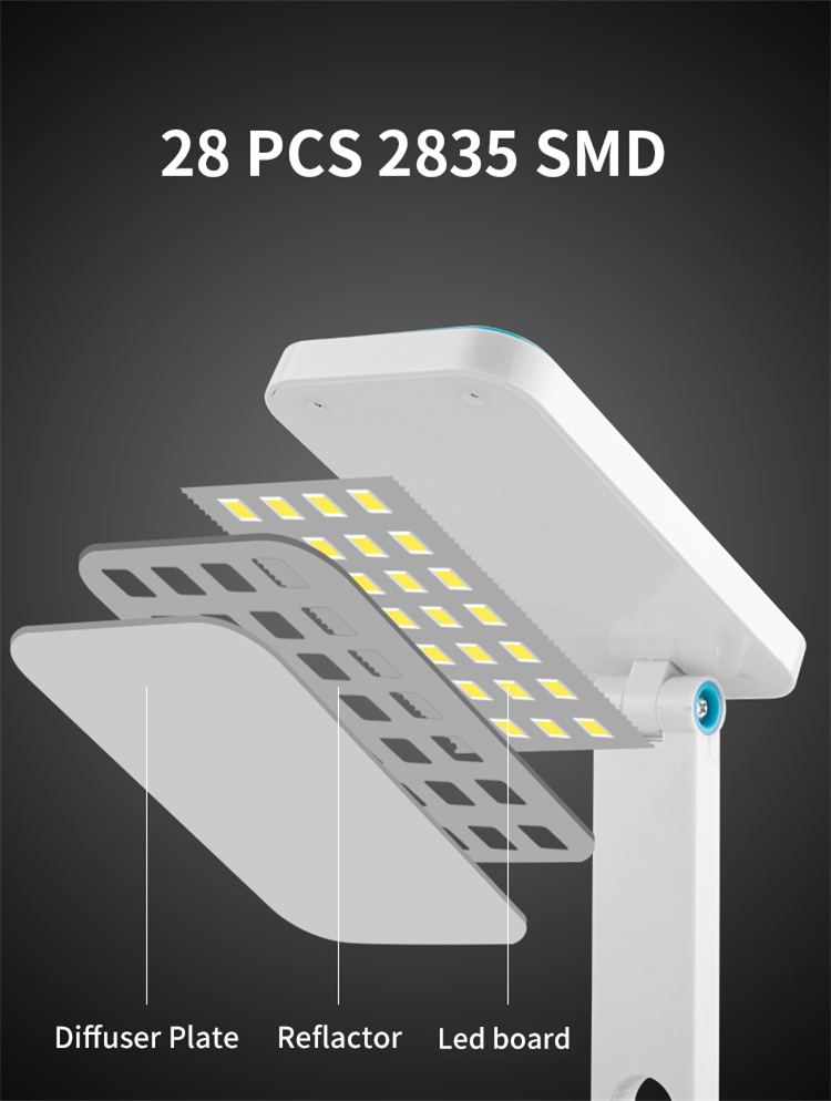 Made in China tragbare wiederaufladbare dimmbare LED -Desk -Lampe zum Verkauf