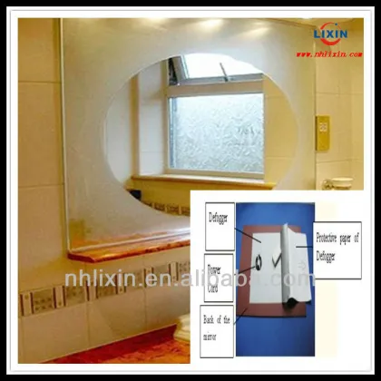 PET for bath mirror, heat pad, mist free pad