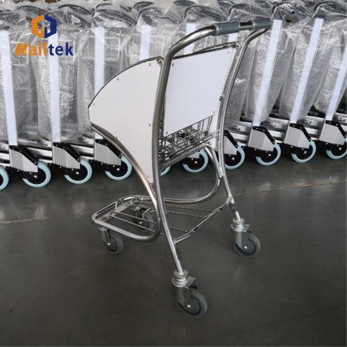 4Wheels Duty Free Stainless Steel Airport Shopping Trolley