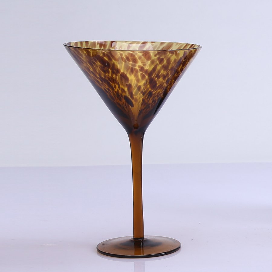 Leopard Pattern Goblet Wine Glass Cup