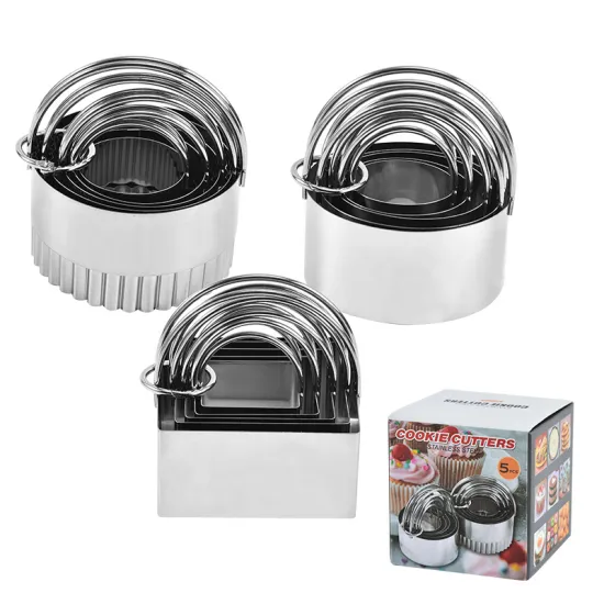 Hyri Professional Stainless Steel Cookie Cutters Set: Perfect Tools for Cooking and Baking