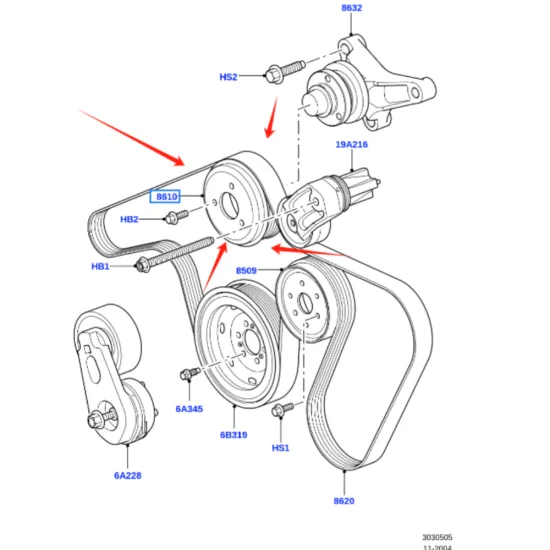 Drive Pulley for Range Rover 1994-2001: PQS500280 & PQS500530 Replacement Parts