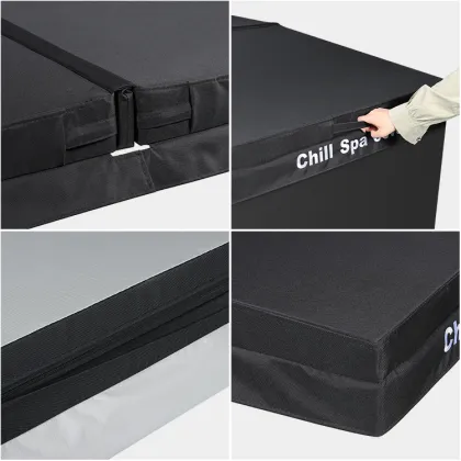 SPK Outdoor Waterproof Hot Tub Cover for Cold Plunge and Ice Baths