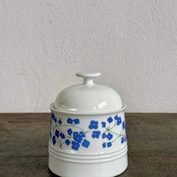 Elegant Asian-Style White Plates with Blue Floral Accents