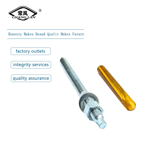 Yellow zinc plated chemical anchor bolt M16