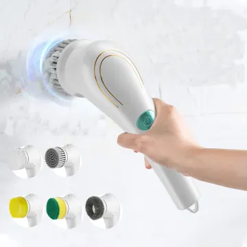 Electric Spin Scrubber: Cordless Power Cleaning Tool for Bathrooms, Bathtubs & Showers
